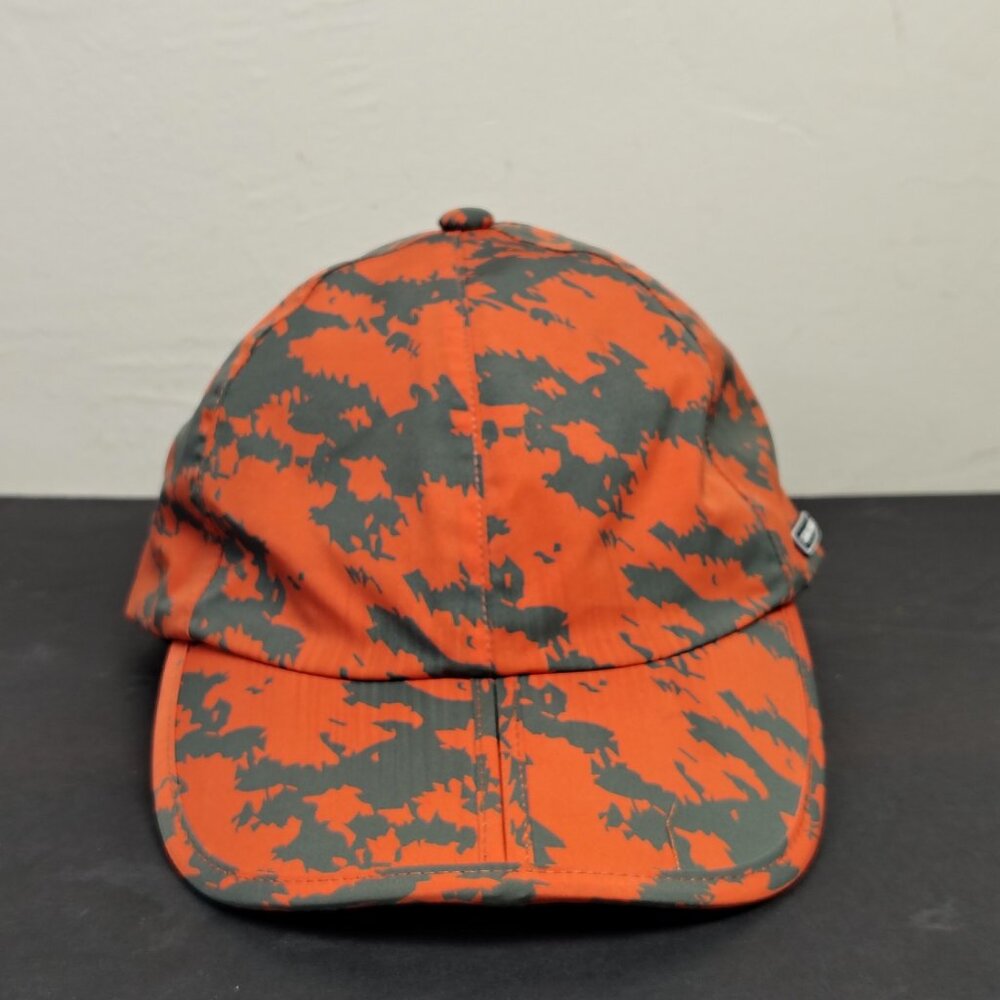 Sealskinz Rain Hat Cap Strap Back Orange Grey AOP Duck Panel Packable Hiking